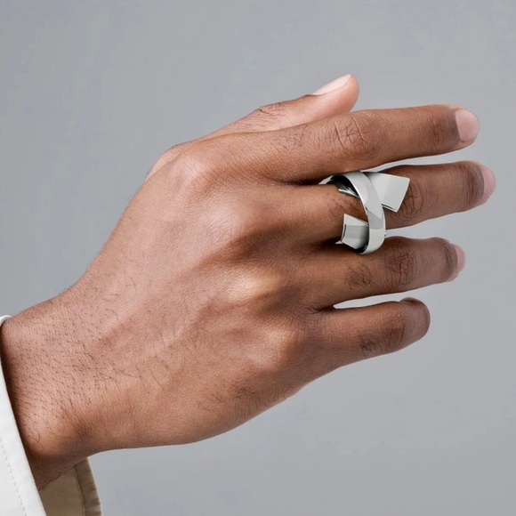 Fashion Jewelry Silver Geometric Ring